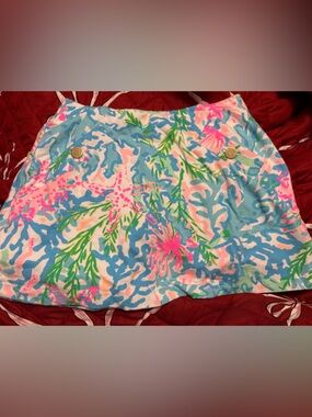 Lilly Pulitzer Blue & Pink Skort